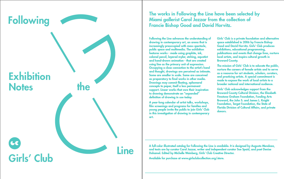 Following the Line gallery notes