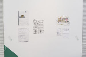 Flip Out: Artists' Sketchbooks, installation view, photo by Voltagge