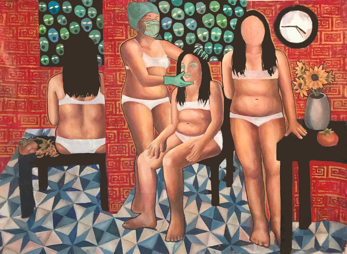 artwork by Caroline Zhang, Waiting Room